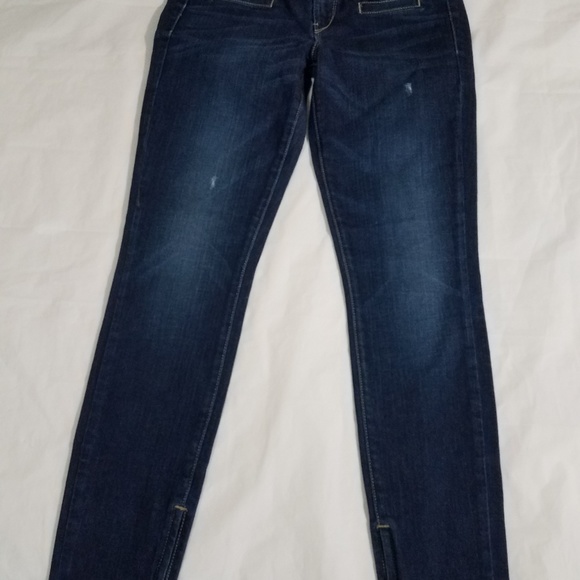 T7 guess Jean's 28 skinny zip up bottoms - Picture 2 of 8